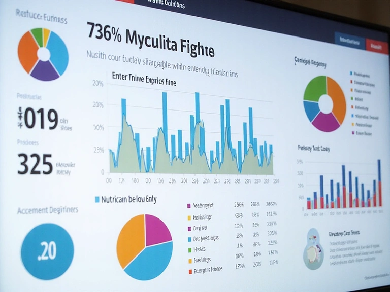 Obrázek grafů a dat spojených s nutriční analýzou